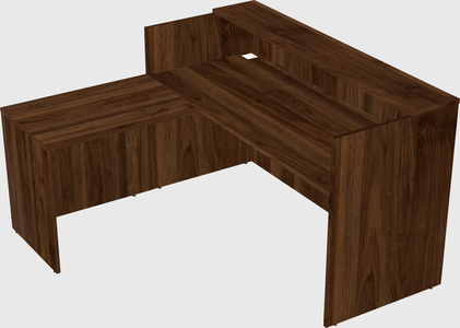L-shaped modular reception