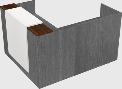 L-shaped modular reception