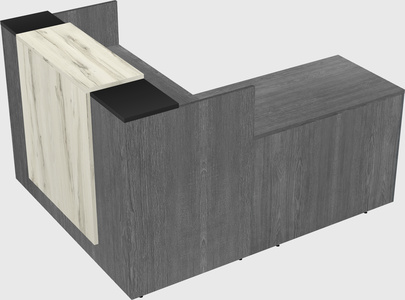 L-shaped modular reception