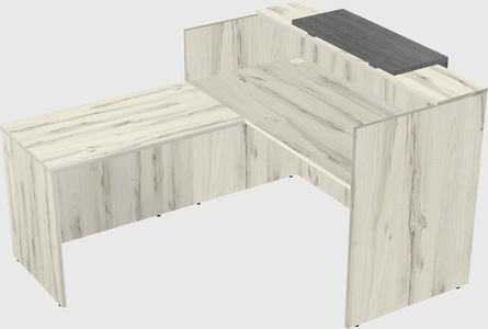 L-shaped modular reception