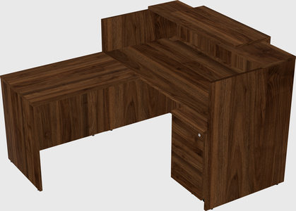 L-shaped modular reception