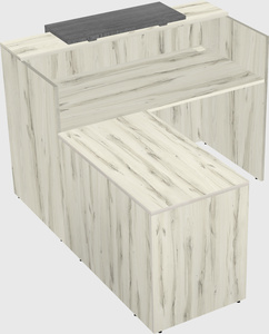 L-shaped modular reception