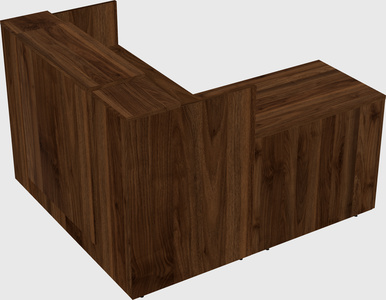 L-shaped modular reception
