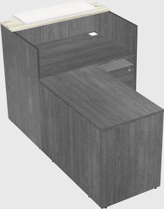 L-shaped modular reception