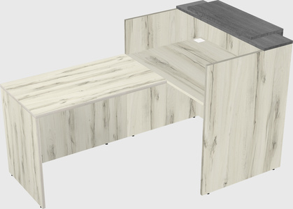 L-shaped modular reception