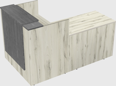 L-shaped modular reception