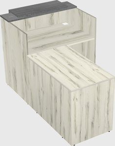 L-shaped modular reception