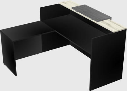 L-shaped modular reception