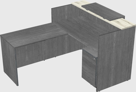 L-shaped modular reception