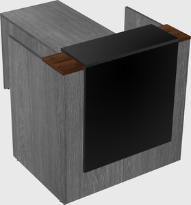 L-shaped modular reception