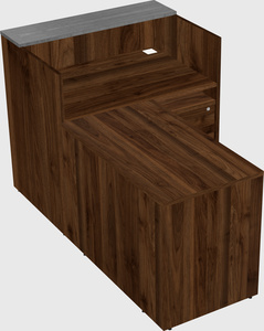 L-shaped modular reception