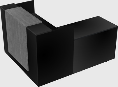 L-shaped modular reception
