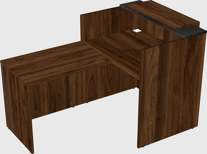 L-shaped modular reception