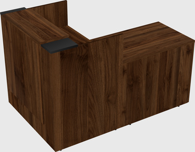 L-shaped modular reception