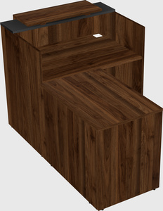 L-shaped modular reception