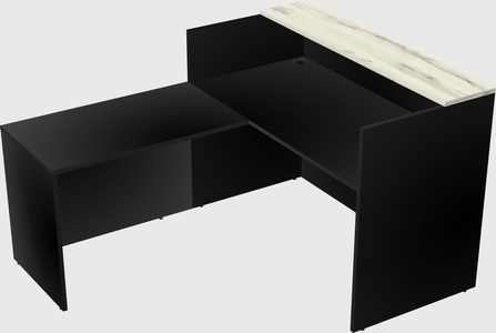 L-shaped modular reception