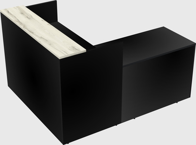 L-shaped modular reception