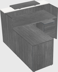L-shaped modular reception