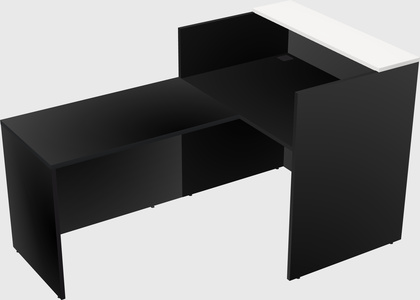 L-shaped modular reception