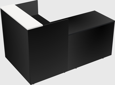 L-shaped modular reception