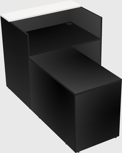 L-shaped modular reception