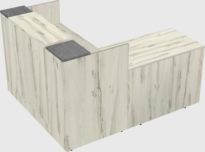L-shaped modular reception