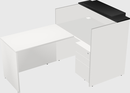 L-shaped modular reception