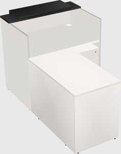 L-shaped modular reception