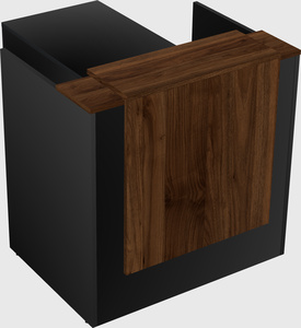 L-shaped modular reception