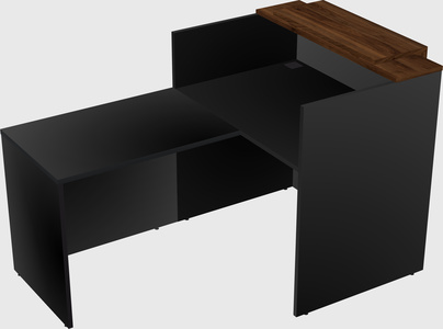 L-shaped modular reception