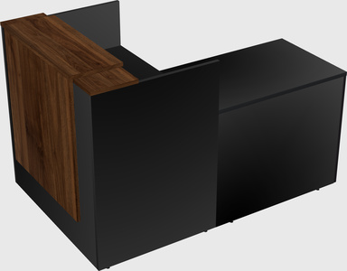 L-shaped modular reception