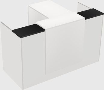 L-shaped modular reception