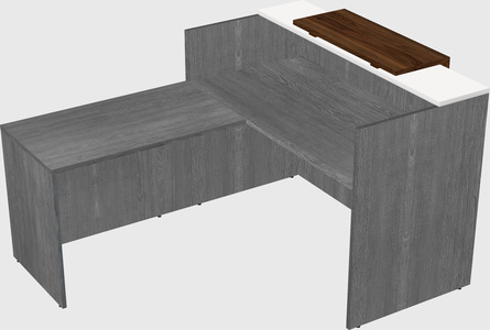 L-shaped modular reception