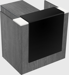 L-shaped modular reception