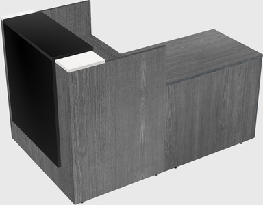 L-shaped modular reception