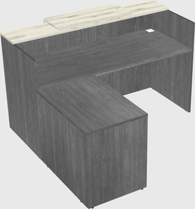 L-shaped modular reception