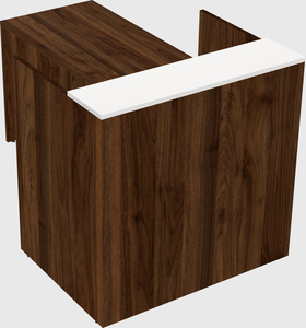 L-shaped modular reception
