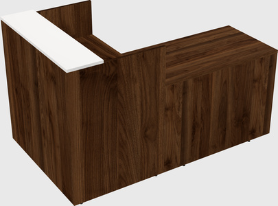 L-shaped modular reception