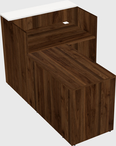 L-shaped modular reception