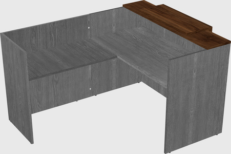 L-shaped modular reception