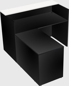 L-shaped modular reception