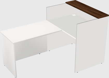 L-shaped modular reception
