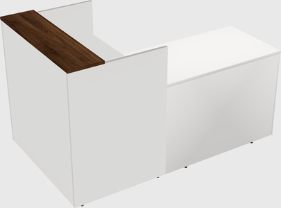 L-shaped modular reception