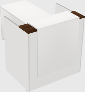 L-shaped modular reception