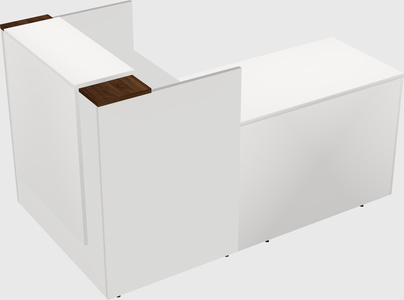 L-shaped modular reception