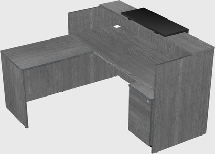 L-shaped modular reception