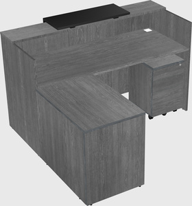 L-shaped modular reception