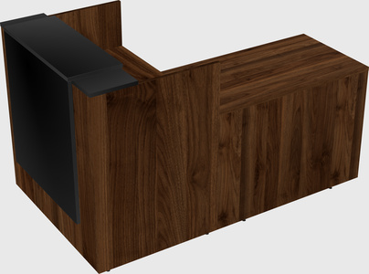 L-shaped modular reception