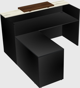 L-shaped modular reception