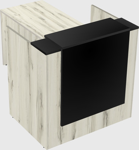 L-shaped modular reception